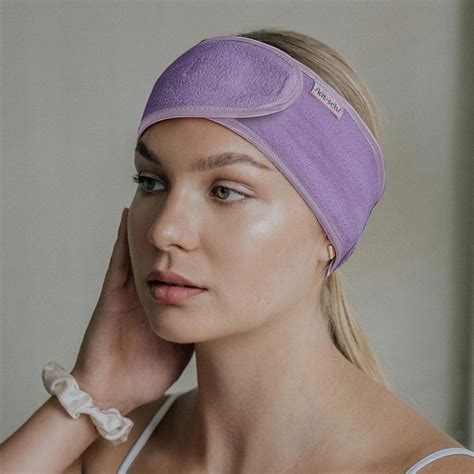 Microfiber Spa Headband Lavender In 2020 Spa Headband Beauty