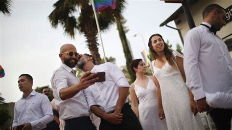 israelis stage mass wedding to advocate for gay rights fox news