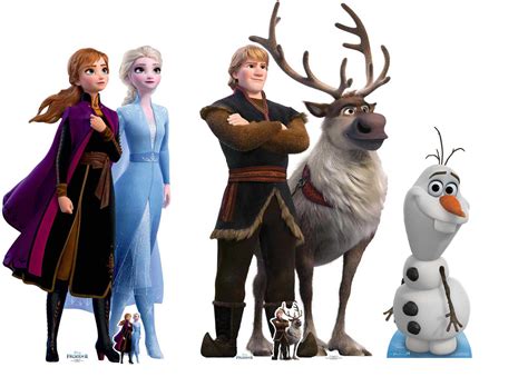 Frozen 2 Official Disney Cardboard Cutout Standup Collection Set Of 3