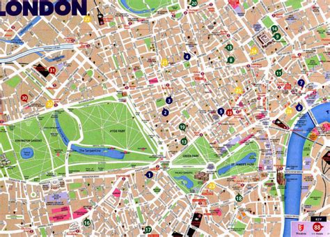 Printable Street Map Of Central London Printable Maps