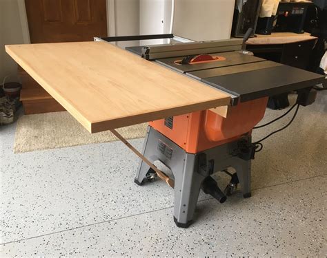 Ridgid R4512 Tablesaw Outfeed Table By Mikemccind