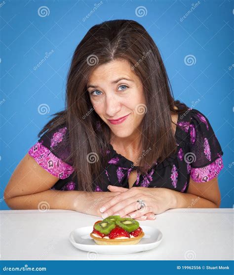 Woman With Tart Stock Photo Image Of Smile Beautiful 19962556