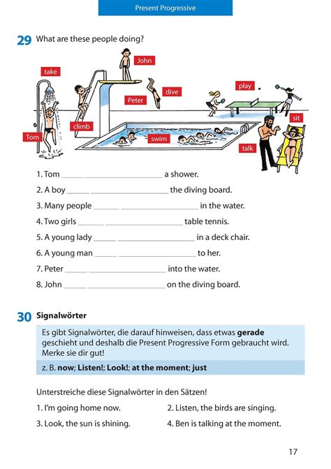 Babys orientieren sich zuallererst an der gesprochenen satzmelodie. Present: Progressive & Simple, Englisch 5. Klasse Buch ...