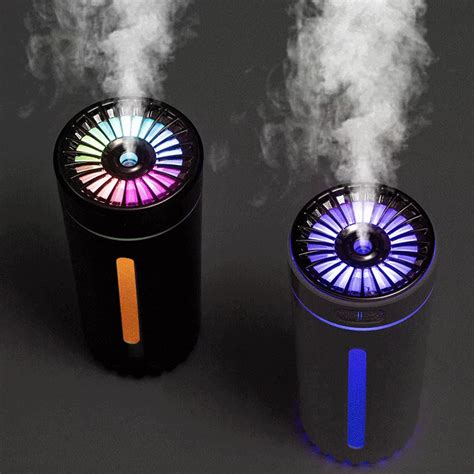 portable 300ml ultrasonic humidifier usb car air freshener mist maker fogger with colorful led