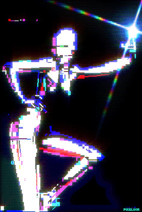 Pixel Or Retro Futurism Glitch Art Cyberpunk Art