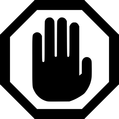 Stop Sign Png Free Clipart Free Stock Stop Hand Icon Png Transparent