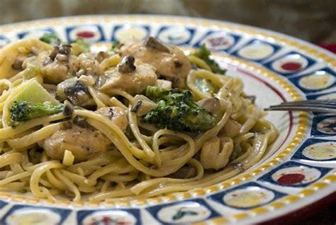 Chicken, Mushroom and Broccoli Alfredo