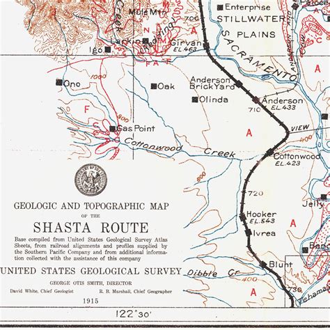 Redding California 1915 Map Shasta County Railroad Route Map Etsy Canada