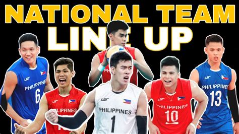 Philippine National Men S Volleyball Team Line Up 2021 Youtube