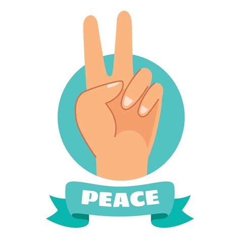 Premium Vector Vector Drawing Of Peace Hand Sign