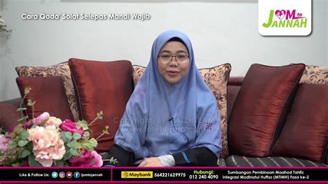 Pelajari cara mengqodho sholat fardhu yang sah dan sesuai syariat di sini! Cara Qada' Solat Selepas Mandi Wajib - Datuk Dr. Ustazah ...