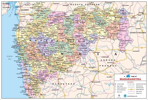 Search and share any place. Maharashtra Travel Map, Maharashtra State Map with ...