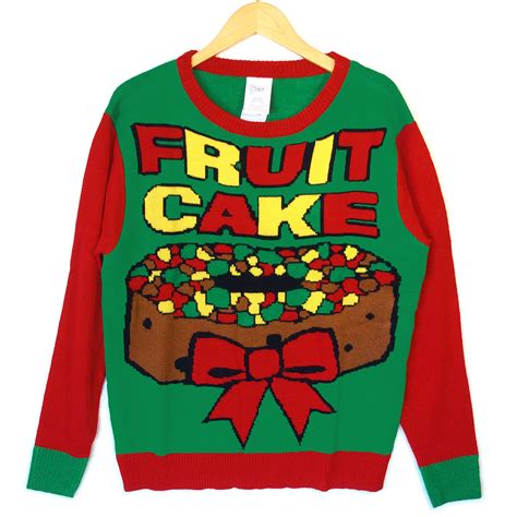 Fruitcake Tacky Ugly Christmas Sweater The Ugly Sweater Shop
