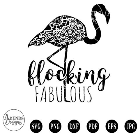 Flocking Fabulous Svg Flocking Fabulous Flamingo Digital Etsy