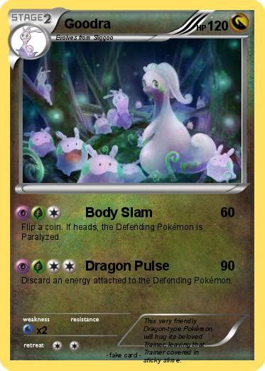 Goodra pokemon coloring pages, we have 1 goodra pokemon printable coloring pages for kids to download Pokémon Goodra - Body Slam - My Pokemon Card