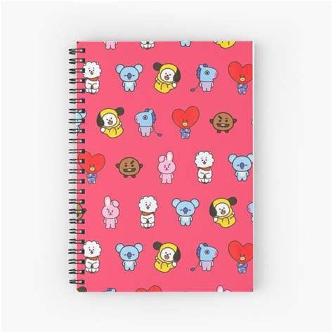 Bt21 All Characters Notebook Kpop Pakistan Shop