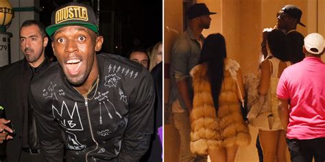 report usain bolt held a boob olympics for the women partying in his hotel room