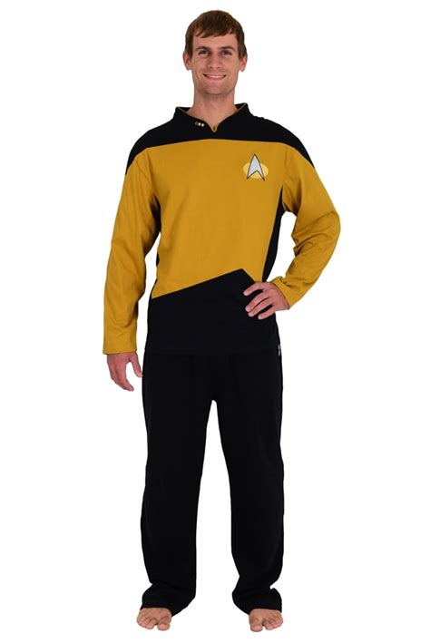 Star Trek The Next Generation Stng Command Uniform Pajamas Set