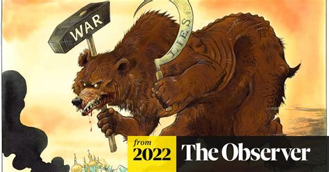 the russian bear advances on kyiv cartoon chris riddell the guardian