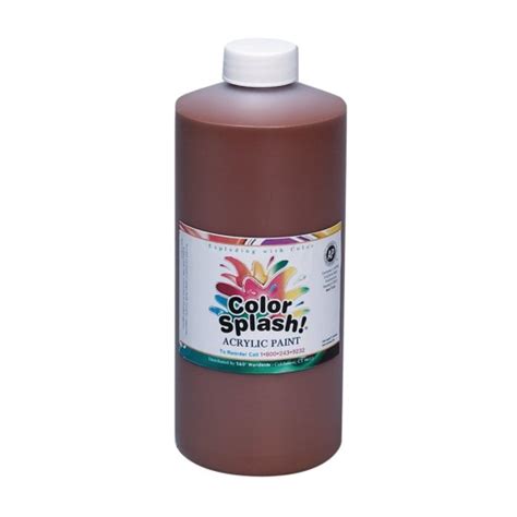 Buy Color Splash Acrylic Paint 32 Oz Brown At Sands Worldwide