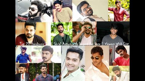 Top 20 Handsome Tamil Serial Actors With Largest Fan Base Viewers