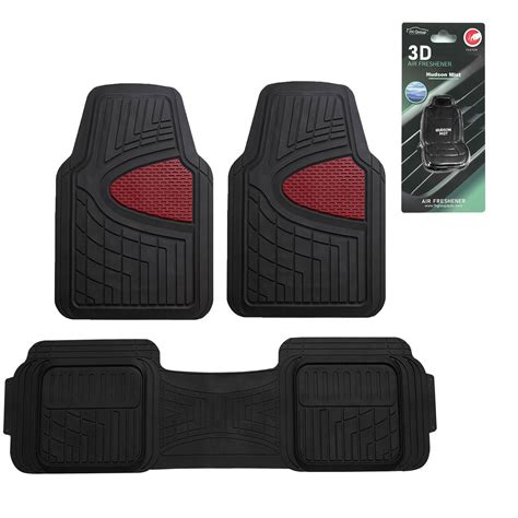 Fh Group Trimmable Liners Heavy Duty Tall Channel Floor Mats Full Set