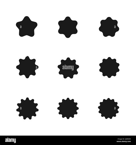 Starburst Vector Black And White Stock Photos And Images Alamy