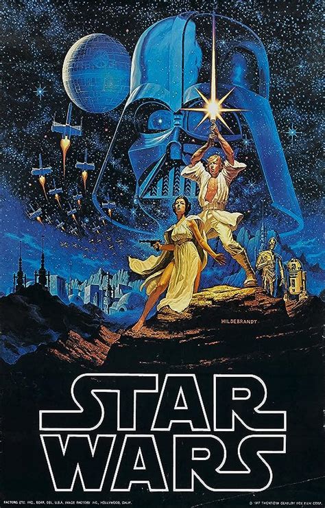 Star Wars Episode Iv A New Hope 1977 Movie Poster 24x36 Buy