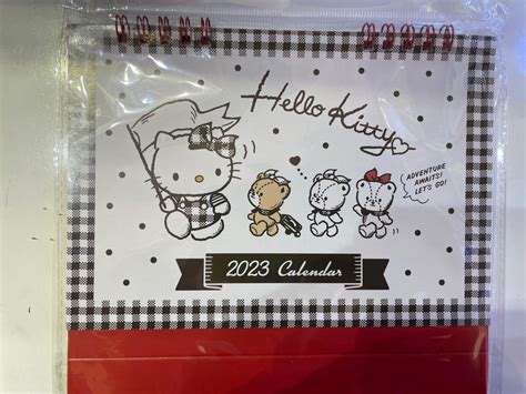 2023 座枱曆 Hello Kitty Sanrio 日本 記事簿 日曆 月曆 興趣及遊戲 手作＆自家設計 文具及工藝 節日佈置及