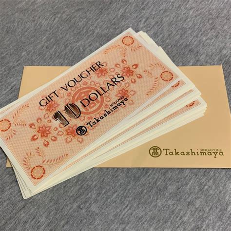 Takashimaya Gift Voucher Tickets Vouchers Vouchers On Carousell