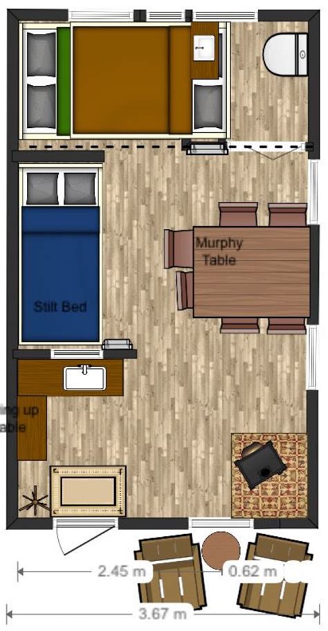 12x20 Floor Plan Cabin Layout Tiny House Shedplans In 2020 Cabin