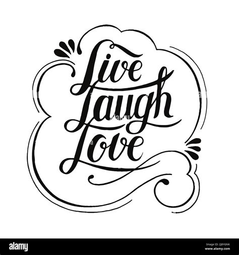 Live Laugh Love Typography Design Stock Vector Image And Art Alamy