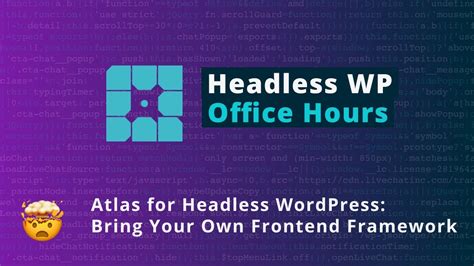 Atlas For Headless Wordpress Bring Your Own Frontend Framework Youtube
