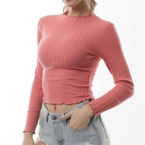 Women New Korean Style Fashion Sweater Autumn Pure Slim Cotton