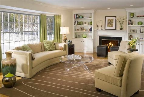 Traditional Living Room Shelving And Furnitures | Beige living rooms