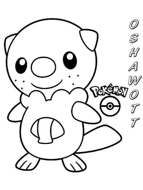 Oshawott Pokemon Coloring Pages