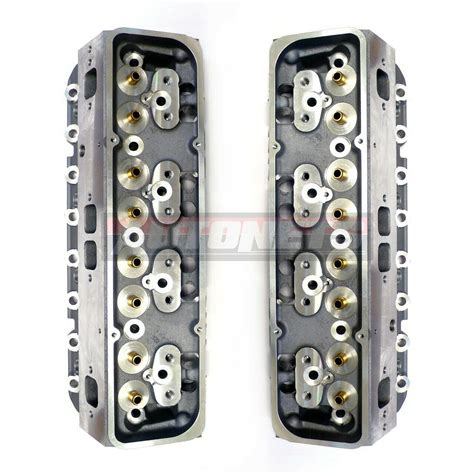 Pair Small Block Chevy Aluminum Bare Cylinder Heads Sbc327 350 64205cc