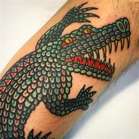 Top 105 Traditional Crocodile Tattoo