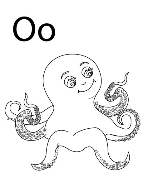 Letter o coloring pages to download and print for free