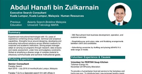 Ingin belajar cara membuat resume kerja samada kerajaan atau swasta? CONTOH RESUME