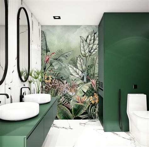 Bathroom Ideas Glorious Green Green Bathroom Bathroom Forest