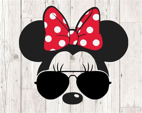 Minnie Mouse Sunglasses Svg Layered Minnie Mouse Sunglasses Etsy