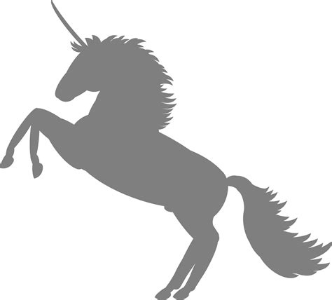 Unicorn Silhouette Stallion Rearing 4 Pack Bundle Golden Etsy