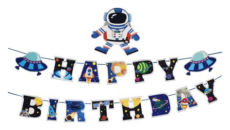 Buy Astronaut Birthday Party Banner Trip To The Moon Happy Birthday