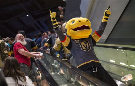 The vegas golden knights unveiled their first mascot in franchise history friday night prior to a game against the detroit red wings and hockey fans had a field day on social media. Man inside Golden Knights' mascot Chance loves his job ...