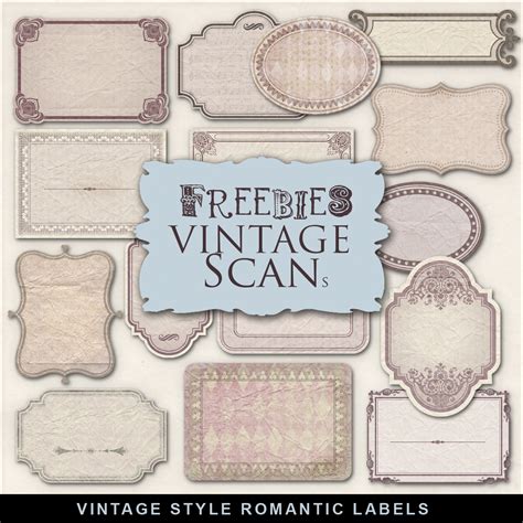 Freebies Kit Of Romantic Vintage Style Labelsfar Far Hill Free