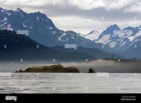 Gull Island And Kachemak Mountain Range Kachemak Bay Homer Alaska