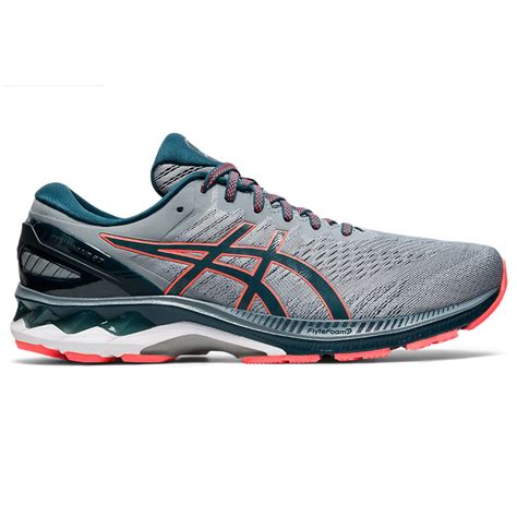 Asics Mens Gel Kayano 27 4e Grey And Blue Lauries Shoes