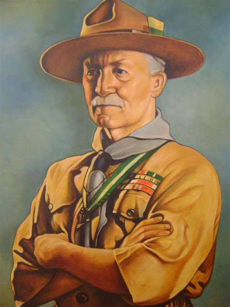 Baden Powell El Padre Del Escultismo Boy Scouts Insignia De Madera