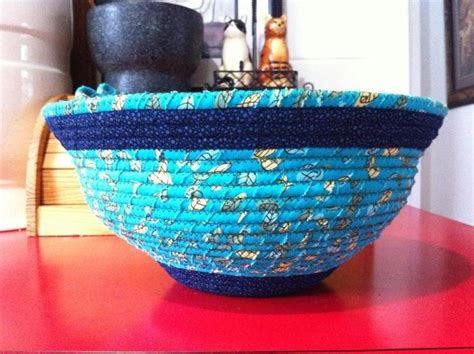 Coils Bowls With Embellishment Craftsy Fabric Crafts Diy Diy Rope
